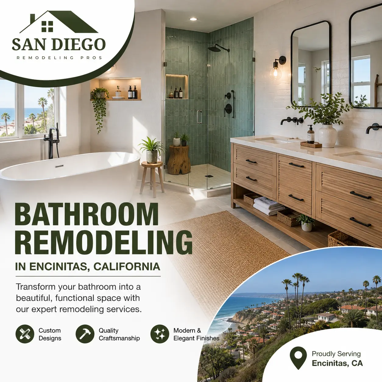 encinitas-modern-bathroom-renovation Modern bathroom remodeling in Encinitas California