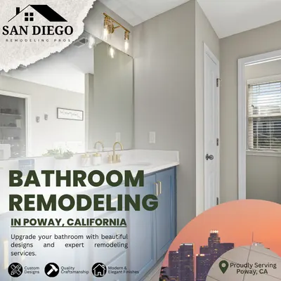 Modern bathroom remodeling in Poway California